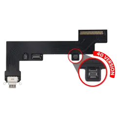 Charging Port Flex Cable For iPad Air 4 / iPad Air 5 (Cellular) (Premium) (Rose Gold)