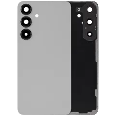 Back Cover Glass With Camera Lens For Samsung Galaxy S25 Plus 5G (No Logo) (Aftermarket Plus) (Silver Shadow)