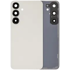 Back Cover Glass With Camera Lens For Samsung Galaxy S25 Plus 5G (No Logo) (Aftermarket Plus) (Pink Gold)