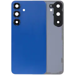 Back Cover Glass With Camera Lens For Samsung Galaxy S25 Plus 5G (No Logo) (Aftermarket Plus) (Navy)