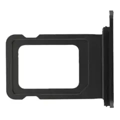 Single SIM Card Tray For iPhone 15 / 15 Plus (Genuine OEM) (Black)