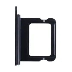 Single SIM Card Tray For iPhone 16 / 16 Plus (Genuine OEM) (Black)