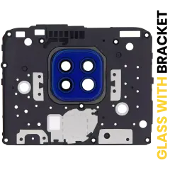 Back Camera Lens With Bracket For Motorola Moto G9 Play (XT2083 / 2020) (Blue)