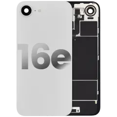 Back Glass w/ MagSafe Magnet & NFC & Flashlight Flex For iPhone 16e (Used OEM Pull: Grade A) (White)