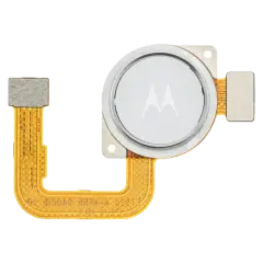 Fingerprint Reader With Flex Cable For Motorola Moto G Fast (XT2045  / 2020) (Genuine OEM) (Pearl White)