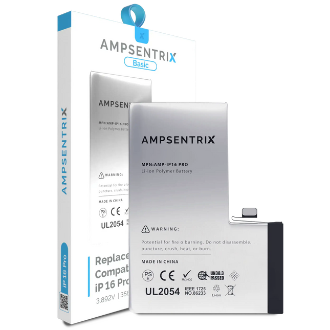 Battery | for: iPhone 16 Pro | AmpSentrix Basic