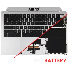 Top Case Assembly With Battery And Keyboard For MacBook Air 13" (A3113 / Mid 2024) (Silver) (US Keyboard)