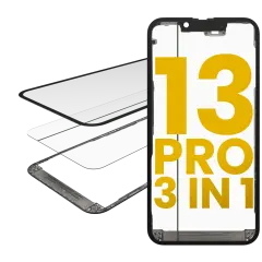 3 in 1  (Glass With OCA Pre-Installed + Frame) For iPhone 13 Pro (OCA Master)