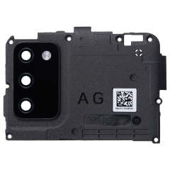 Back Camera Lens With Cover Bezel Ring For Samsung Galaxy A02S (A025 / 2020) (G Version) (Black)