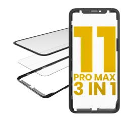 3 in 1  (Glass With OCA Pre-Installed + Frame) For iPhone 11 Pro Max (OCA Master)