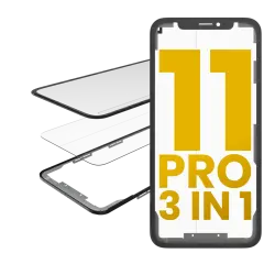 3 in 1  (Glass With OCA Pre-Installed + Frame) For iPhone 11 Pro (OCA Master)