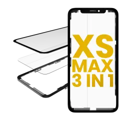 3 in 1  (Glass With OCA Pre-Installed + Frame) For iPhone XS Max (OCA Master)