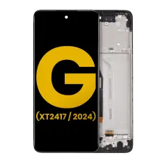 LCD Assembly With Frame For Motorola Moto G 5G (XT2417 / 2024) (Refurbished) (Sage Green)