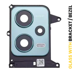 Back Camera Lens With Bracket / Bezel For Xiaomi Redmi Note 12 5G (Frosted Green)