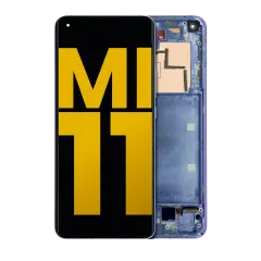 OLED Assembly With Frame For Xiaomi Mi 11 (Refurbished) (Violet)