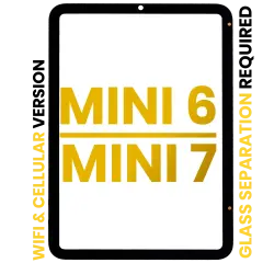 Digitizer For iPad Mini 6 (2021) / Mini 7 (2024) (WiFi / Cellular) (Glass Separation Required) (Premium) (All Colors)