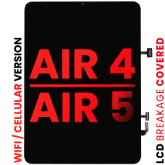 LCD Assembly With Digitizer For iPad Air 4 / Air 5 (WiFi and Cellular) (Aftermarket Pro: XO7) (Black)