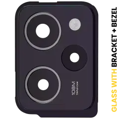 Back Camera Lens With Bracket / Bezel For Xiaomi Redmi Note 12 Pro Speed (Black) / Poco X5 Pro 5G