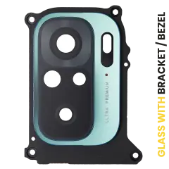 Back Camera Lens With Bracket / Bezel For Xiaomi Redmi Note 10 (Aqua Green)