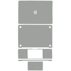 4in1 (Top, Bottom, Keyboard, Trackpad) Skin For MacBook Pro 13"A2289 (2020) (Space Gray)