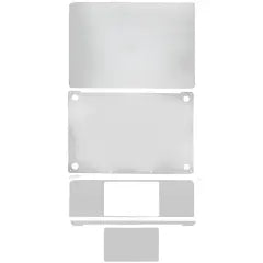 4in1 (Top, Bottom, Keyboard, Trackpad) Skin For MacBook Pro 16"(A2141 / Mid 2019) (Silver)