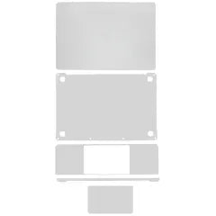 4in1 (Top, Bottom, Keyboard, Trackpad) Skin For MacBookPro 13"A2251 (2020) (Silver)