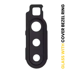 Back Camera Lens With Cover Bezel Ring For Samsung Galaxy A90 5G (A908 / 2019) (Black)