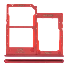 Dual Sim Card Tray For Samsung Galaxy A41 (A415 / 2020) (Prism Crush Red)