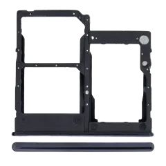 Dual Sim Card Tray For Samsung Galaxy A41 (A415 / 2020) (Prism Crush Black)