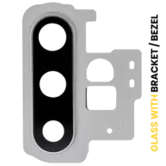 Back Camera Lens With Bracket / Bezel For Samsung Galaxy Note 10 Plus / 5G (Aura Glow / Silver)