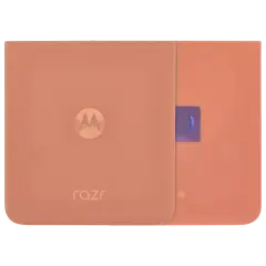 Back Cover Glass For Motorola Razr Plus / Razr 50 Ultra (XT2451 / 2024) / Razr Plus 2025 (XT2557 / 2025) (Genuine OEM) (Peach Fuzz)