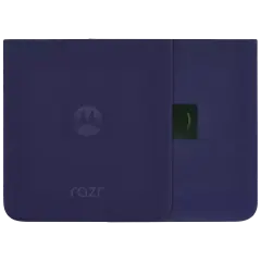 Back Cover Glass For Motorola Razr Plus / Razr 50 Ultra (XT2451 / 2024) / Razr Plus 2025 (XT2557 / 2025) (Genuine OEM) (Midnight Blue)