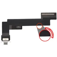 Charging Port Flex Cable For iPad Air 5 (WiFi Only) (Used OEM Pull: Grade A) (Space Gray)