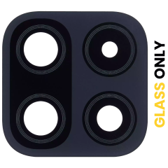 Back Camera Lens (Glass Only) With Adhesive For Samsung Galaxy F42 5G (E426 / 2021) (Matte Black)