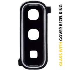 Back Camera Lens With Cover Bezel Ring For Samsung Galaxy Fold 4G (F900) / Fold 5G (F907) (Space Silver)