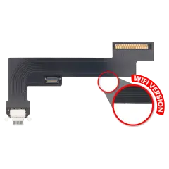 Charging Port Flex Cable For iPad Air 4 (WiFi Only) (Aftermarket Plus) (Sky Blue)