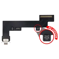 Charging Port Flex Cable For iPad Air 4 / iPad Air 5 (Cellular) (Aftermarket Plus) (Rose Gold)