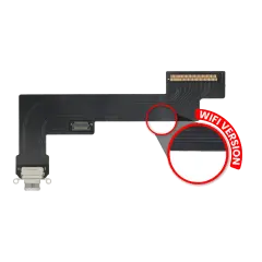 Charging Port Flex Cable For iPad Air 4 (WiFi Only) (Premium) (White)