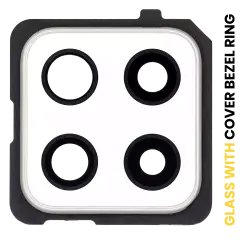 Back Camera Lens With Cover Bezel Ring For Samsung Galaxy A42 5G (A426 / 2020) (Prism Dot White)