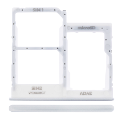 Dual Sim Card Tray For Samsung Galaxy A41 (A415 / 2020) (Prism Crush Silver)