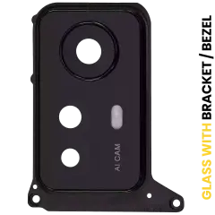 Back Camera Lens With Bracket / Bezel For Xiaomi Redmi Note 12S (Onyx Black)