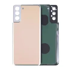 Back cover Glass With Adhesive For Samsung Galaxy S21 Plus 5G (Service Pack) (Phantom Gold)