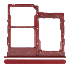 Dual Sim Card Tray For Samsung Galaxy A01 Core (A013 / 2020) (Red)