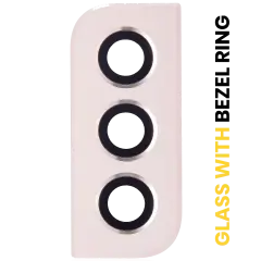 Back Camera Lens With Bezel Ring For Samsung Galaxy S22 / S22 Plus (Pink Gold)