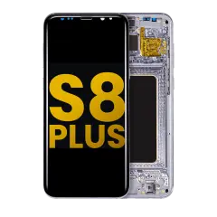 OLED Assembly With Frame For Samsung Galaxy S8 Plus (Refurbished) (Arctic Silver)
