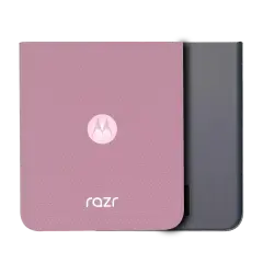 Base Back Cover Glass For Motorola Razr / Razr 60 (XT2553 / 2025) (Genuine OEM) (Parfait Pink)