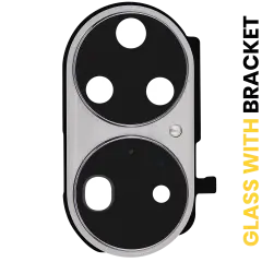 Back Camera Lens With Bracket For Huawei P50 Pro (Pearl White)