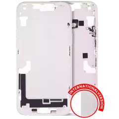Mid-Frame Housing  W/ Small Parts For iPhone 14 Plus (EU / Global Version) (Used OEM Pull: Grade C) (Starlight)