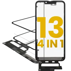 4 in 1 Short  Flex (Digitizer Touch With Glass + OCA + Frame Pre-installed) For iPhone 13 (OCA Master)