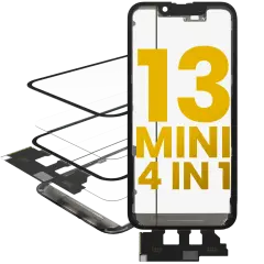 4 in 1 Short  Flex (Digitizer Touch With Glass + OCA + Frame Pre-installed) For iPhone 13 Mini (OCA Master)